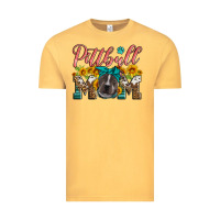 Vintage Mustard pittbull mom Vintage Tee - Artiststas