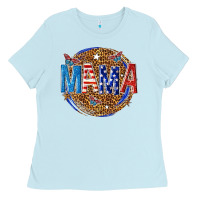 Baby Blue 4th of july mama Ladies Tee - texasbilliewilder