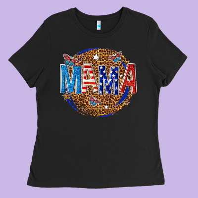 4th Of July Mama Ladies Tee Designed By Texasbilliewilder