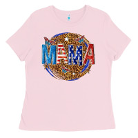 Bubblegum Pink 4th of july mama Ladies Tee - texasbilliewilder
