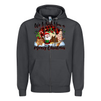 Smoke We whisk you a Merry Christmas Zipper Hoodie - NancyCooperArtShop