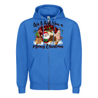 True Royal We whisk you a Merry Christmas Zipper Hoodie - NancyCooperArtShop