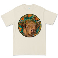 Bone fall highland cow round Premium Tee - RanaPortraitStore