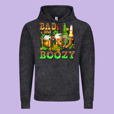 Bad And Boozy With Beer Vintage Hoodie Designed By Adodesignshop