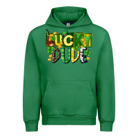 Emerald Lucky dude  St. Patrick's Day Urban Hoodie - CowGirlArtShop