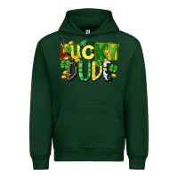 Forest Green Lucky dude  St. Patrick's Day Urban Hoodie - CowGirlArtShop
