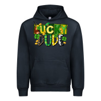 Navy Lucky dude  St. Patrick's Day Urban Hoodie - CowGirlArtShop