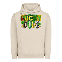 Pigment French Oak Lucky dude  St. Patrick's Day Urban Hoodie - CowGirlArtShop