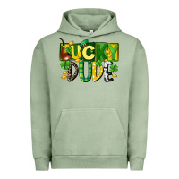 Pigment Oil Green Lucky dude  St. Patrick's Day Urban Hoodie - CowGirlArtShop