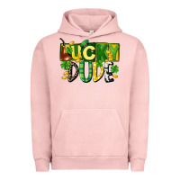 Pigment Salmon Lucky dude  St. Patrick's Day Urban Hoodie - CowGirlArtShop