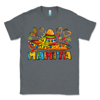 Charcoal Heather mamita and sombrero with lime flowers Classic Tee - AdoDesignShop