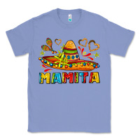 Colony Blue mamita and sombrero with lime flowers Classic Tee - AdoDesignShop