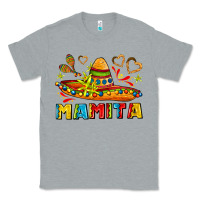 Heather Grey mamita and sombrero with lime flowers Classic Tee - AdoDesignShop