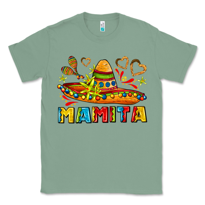 Mamita And Sombrero With Lime Flowers Classic Tee by AdoDesignShop | Teevron