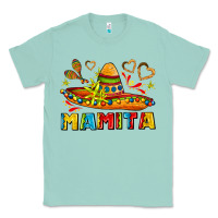 Seafoam mamita and sombrero with lime flowers Classic Tee - AdoDesignShop