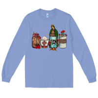 Colony Blue our lady of guadalupe coffee Long Sleeve Tee - JahusDesignShop
