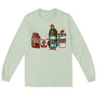 Matcha our lady of guadalupe coffee Long Sleeve Tee - JahusDesignShop