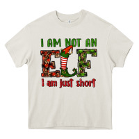 Cream i am not an elf i am just short christmas Heavy Core Tee - RanaPortraitStore