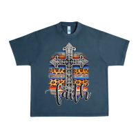 Midnight Navy western faith Urban Heavy Tee - AdoDesignShop