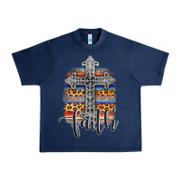 Navy western faith Urban Heavy Tee - AdoDesignShop