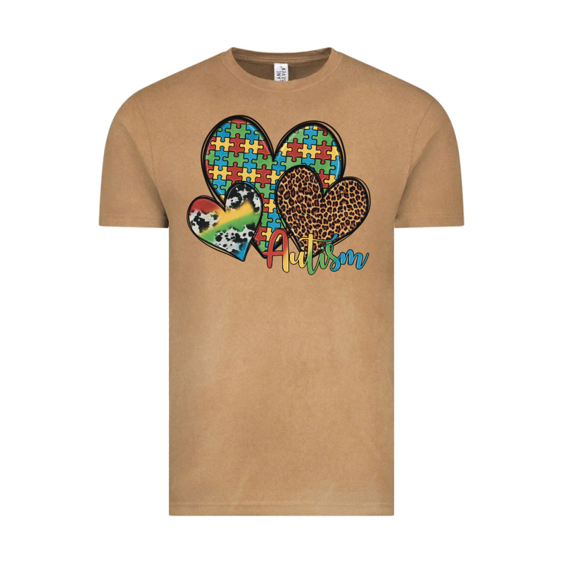 Autism Hearts Leopard Cowhide Vintage Tee by Artiststas | Teevron