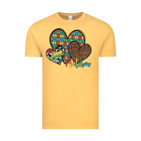 Vintage Mustard autism hearts leopard cowhide Vintage Tee - Artiststas