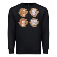 Black Safari Baby Animal Clipart Premium Sweatshirt - Bettercallsaul
