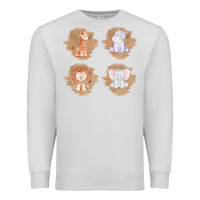 Dove Grey Safari Baby Animal Clipart Premium Sweatshirt - Bettercallsaul