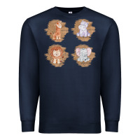 Navy Safari Baby Animal Clipart Premium Sweatshirt - Bettercallsaul