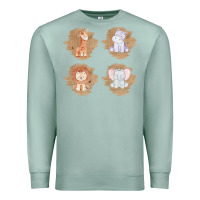 Seafoam Safari Baby Animal Clipart Premium Sweatshirt - Bettercallsaul