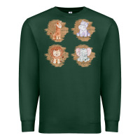 Sports Green Safari Baby Animal Clipart Premium Sweatshirt - Bettercallsaul