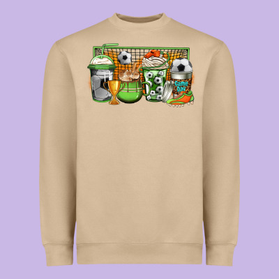 Soccer Coffee Heavyweight Sweatshirt Designed By Jasminsmagicworld