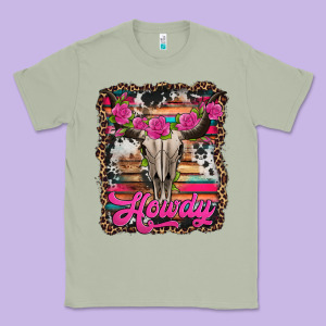Howdy Valentine's Day Bull Skull Classic Tee Designed By Jasminsmagicworld
