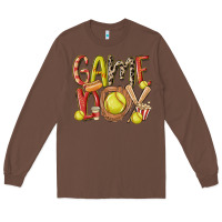 Chestnut game day softball Long Sleeve Tee - MaliasSmallBusiness