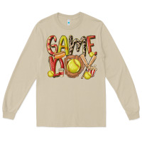 Mushroom game day softball Long Sleeve Tee - MaliasSmallBusiness