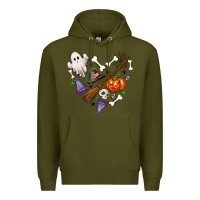 Army Green love hallowen Premium Hoodie - NancyCooperArtShop