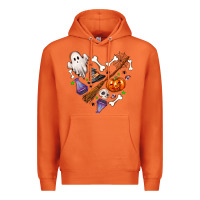 Carrot love hallowen Premium Hoodie - NancyCooperArtShop