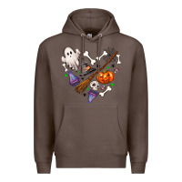 Coffee love hallowen Premium Hoodie - NancyCooperArtShop