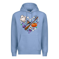 Colony Blue love hallowen Premium Hoodie - NancyCooperArtShop
