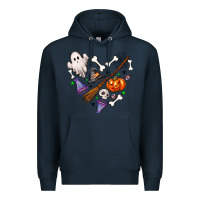 Navy love hallowen Premium Hoodie - NancyCooperArtShop