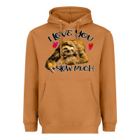 Meerkat Valentine Sloth, I Love You Slow Much Heavyweight Hoodie - Bettercallsaul