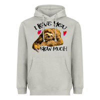 Moon Dust Valentine Sloth, I Love You Slow Much Heavyweight Hoodie - Bettercallsaul