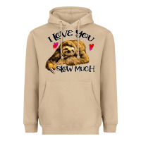 Mushroom Valentine Sloth, I Love You Slow Much Heavyweight Hoodie - Bettercallsaul