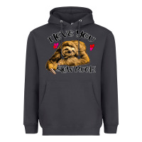 Smoke Valentine Sloth, I Love You Slow Much Heavyweight Hoodie - Bettercallsaul