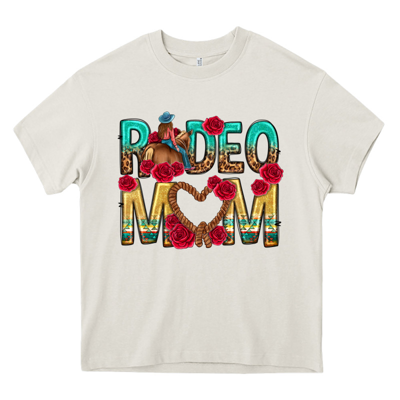 Rodeo Mom Mothers Day Heavy Core Tee by texasbilliewilder | Teevron