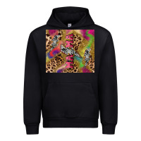 Black Colorful leopard lightning bolt tumbler mother's Urban Hoodie - HowdyJamesFarm