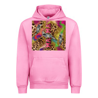 Fuchsia Pink Colorful leopard lightning bolt tumbler mother's Urban Hoodie - HowdyJamesFarm