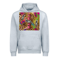 Heather Grey Colorful leopard lightning bolt tumbler mother's Urban Hoodie - HowdyJamesFarm