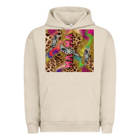 Pigment French Oak Colorful leopard lightning bolt tumbler mother's Urban Hoodie - HowdyJamesFarm