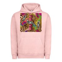 Pigment Salmon Colorful leopard lightning bolt tumbler mother's Urban Hoodie - HowdyJamesFarm